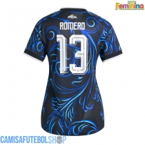 Camisa de time de futebol Argentina Cristian Romero #13 Replicas 2º Equipamento Feminina Mundo 2026 Manga Curta